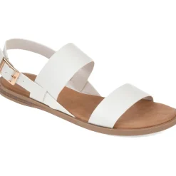 Lavine Buckle Flat Slingback Sandals
