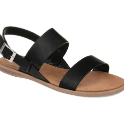 Lavine Buckle Flat Slingback Sandals