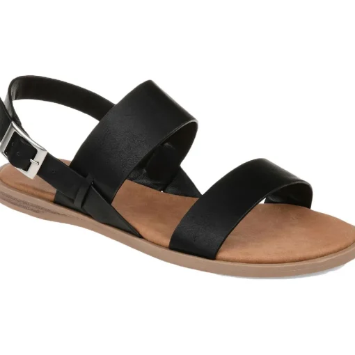 Lavine Buckle Flat Slingback Sandals