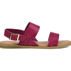 Lavine Buckle Flat Slingback Sandals