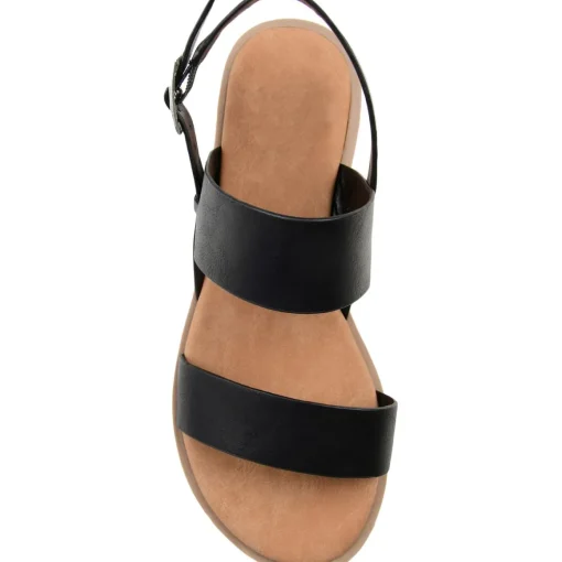 Lavine Buckle Flat Slingback Sandals