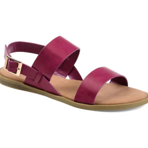 Lavine Buckle Flat Slingback Sandals