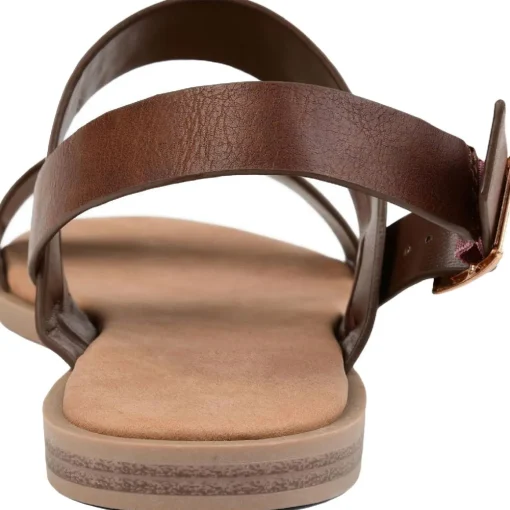 Lavine Buckle Flat Slingback Sandals