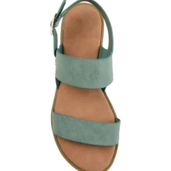 Lavine Buckle Flat Slingback Sandals