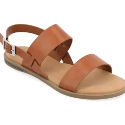 Lavine Buckle Flat Slingback Sandals