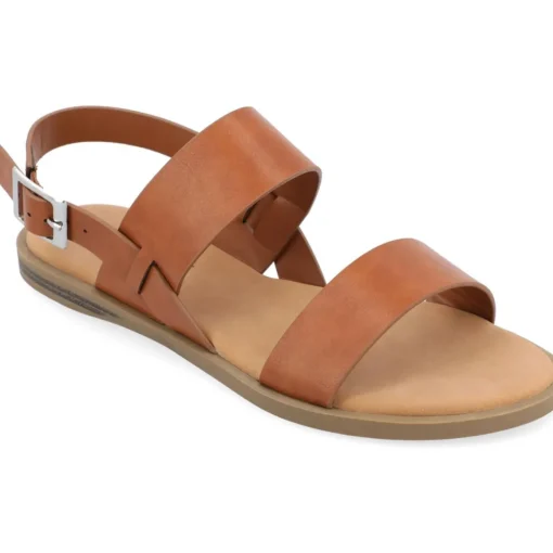 Lavine Buckle Flat Slingback Sandals