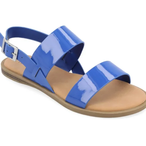Lavine Buckle Flat Slingback Sandals