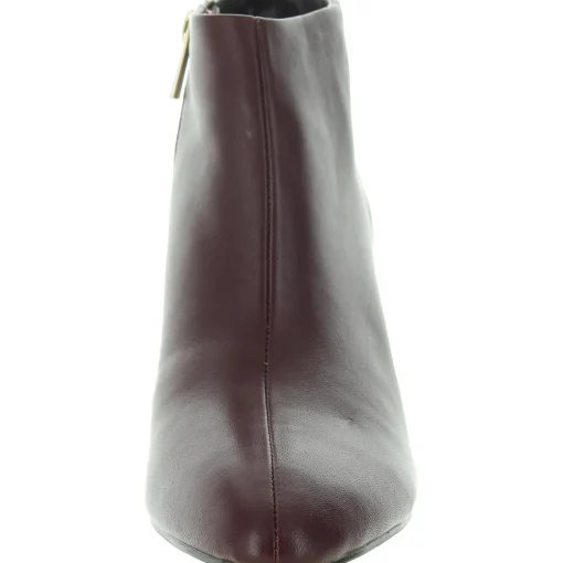 LAX Zipper Leather Wedge Boots