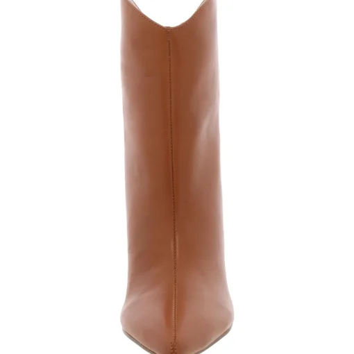 Leather Almond Toe Ankle Boots