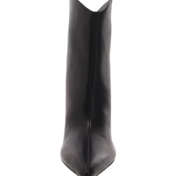 Leather Almond Toe Ankle Boots