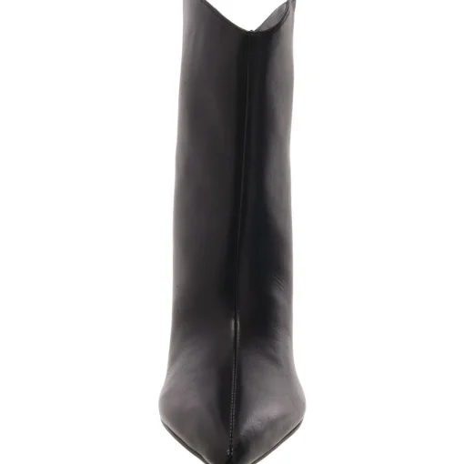 Leather Almond Toe Ankle Boots