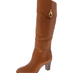 Leather Embellished Over-The-Knee Boots