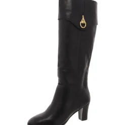 Leather Embellished Over-The-Knee Boots