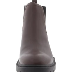 LENORA Leather Round toe Ankle Boots