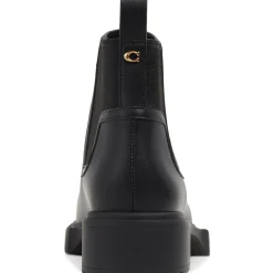 LENORA Leather Round toe Ankle Boots