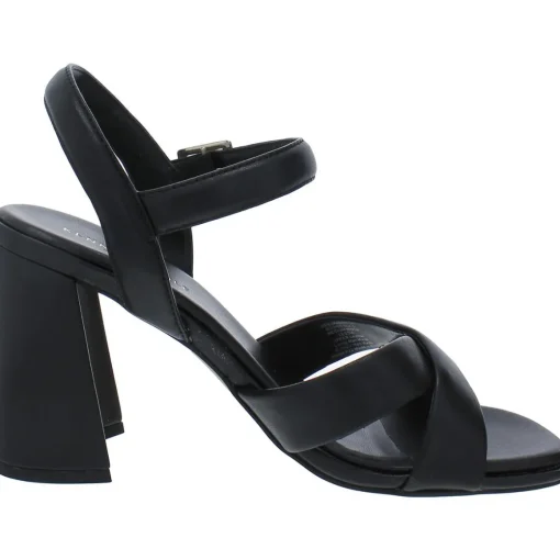 Lessia Leather Criss-Cross Slingback Heels