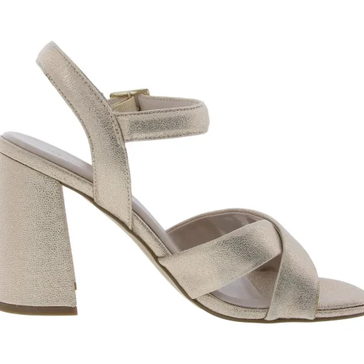 Lessia Leather Criss-Cross Slingback Heels