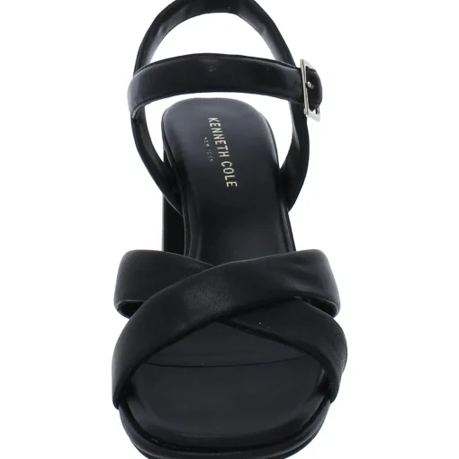 Lessia Leather Criss-Cross Slingback Heels