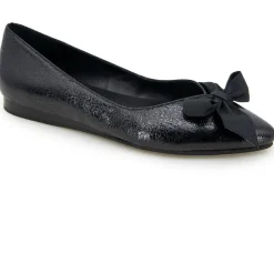 Lily Bow Faux Leather Pointed Toe Loafers