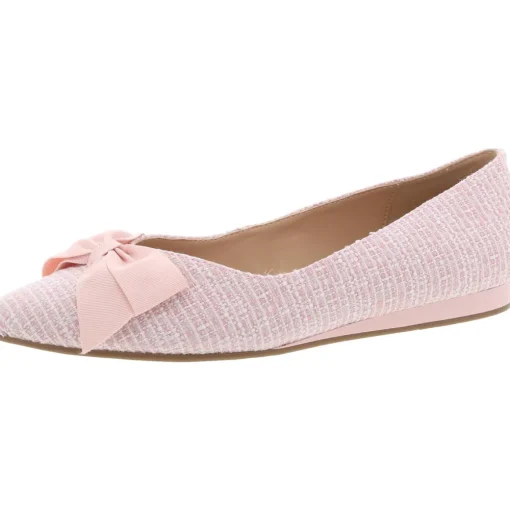 Lily Bow Faux Leather Pointed Toe Loafers