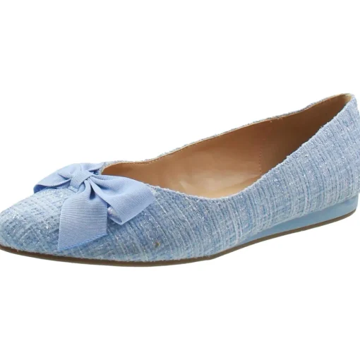 Lily Bow Faux Leather Pointed Toe Loafers