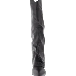LINDEY3 Slouchy Leather Knee-High Boots