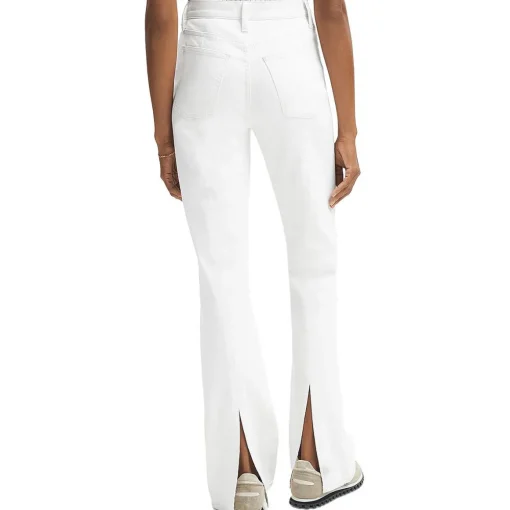 Linen High Rise Bootcut Jeans
