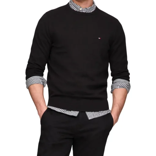Logo Cotton Pullover Sweater