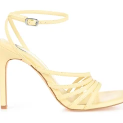 Louella Faux Leather Square Toe Heels