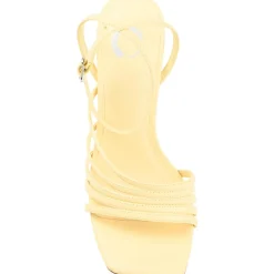 Louella Faux Leather Square Toe Heels
