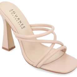 Louisse Faux Leather Slip On Heels