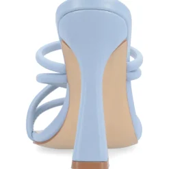 Louisse Faux Leather Slip On Heels