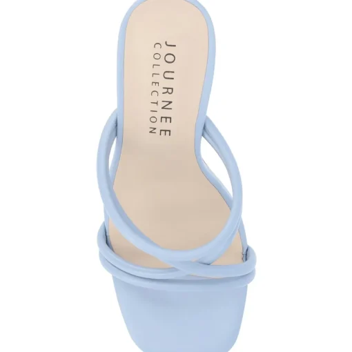 Louisse Faux Leather Slip On Heels