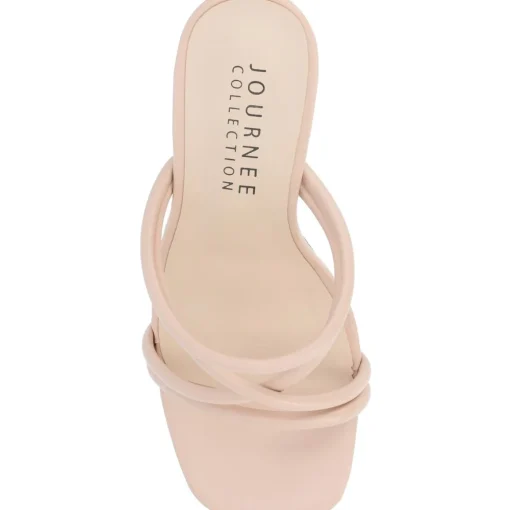 Louisse Faux Leather Slip On Heels