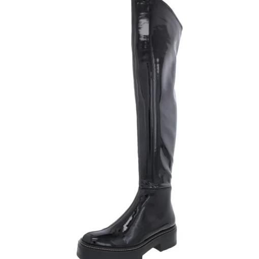 Lydia Zipper Over-The-Knee Boots