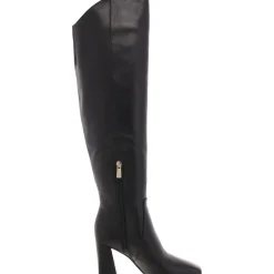 Lyric Leather Square Toe Over-The-Knee Boots