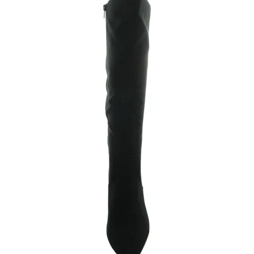 Lyyric Zipper Microfiber Knee-High Boots