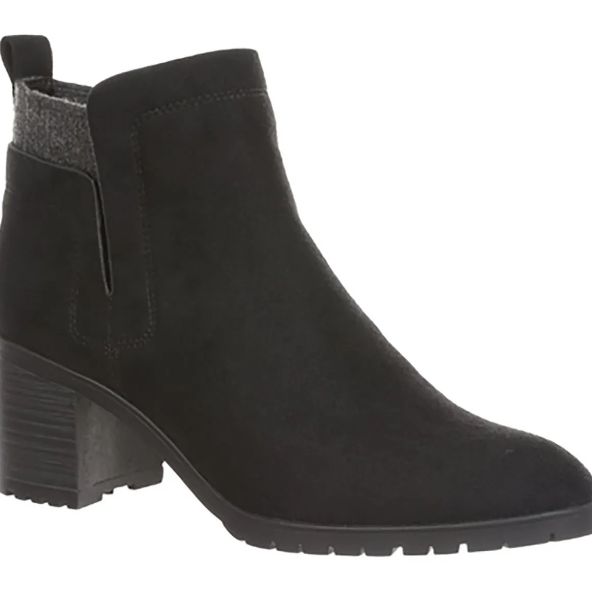 Maggie Zipper Faux Suede Ankle Boots