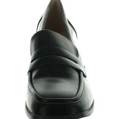 MALLEAH Cushioned Footbed Faux Leather Loafers