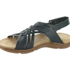 Mar Leather Slingback Flat Sandals