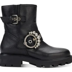 Marceau Leather Embellished Ankle Boots