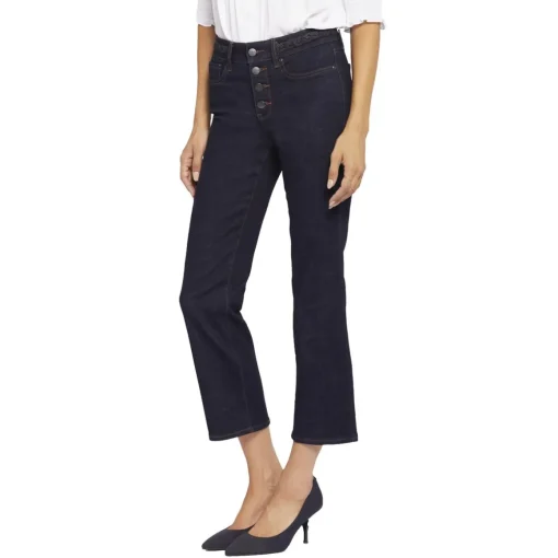 Marilyn Braided Denim Straight Leg Jeans