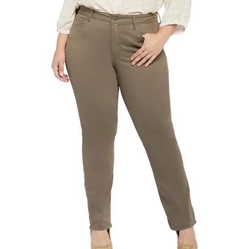 Marilyn Denim Mid-Rise Straight Leg Jeans