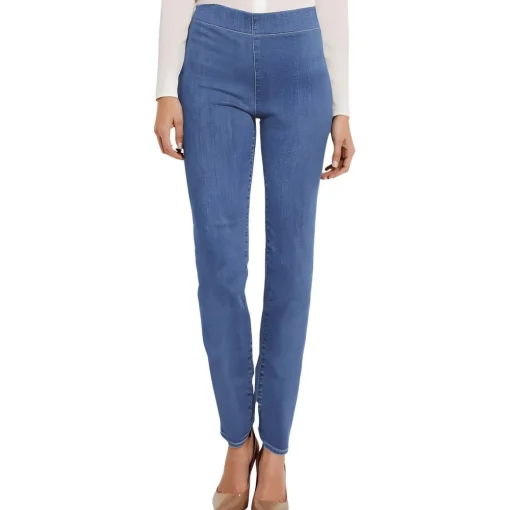 Marilyn Pull On Flat Front Straight Leg Pants