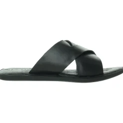 Marina Buckle Leather Flatform Sandals