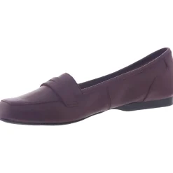 Marlowe Leather Square Toe Penny Loafers