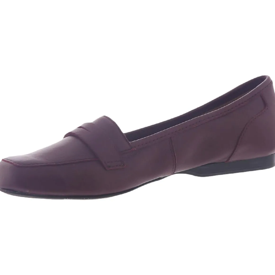 Marlowe Leather Square Toe Penny Loafers