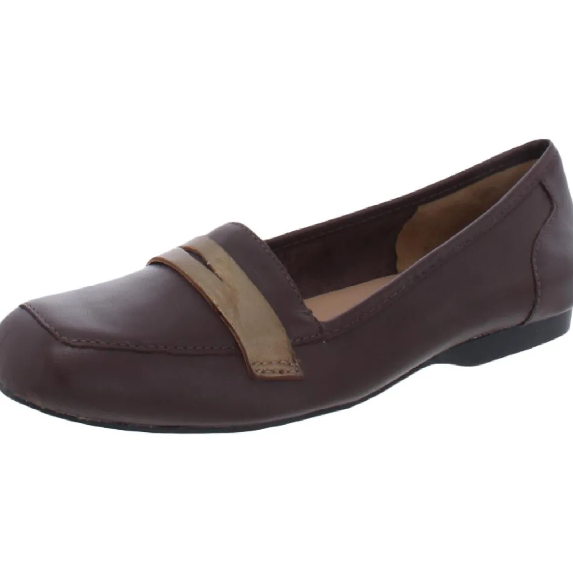 Marlowe Leather Square Toe Penny Loafers