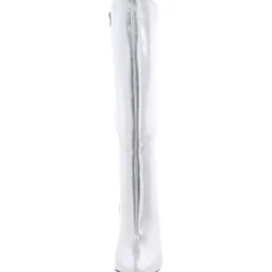 Marysol Faux Leather Crinkle Knee-High Boots