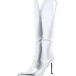 Marysol Faux Leather Crinkle Knee-High Boots